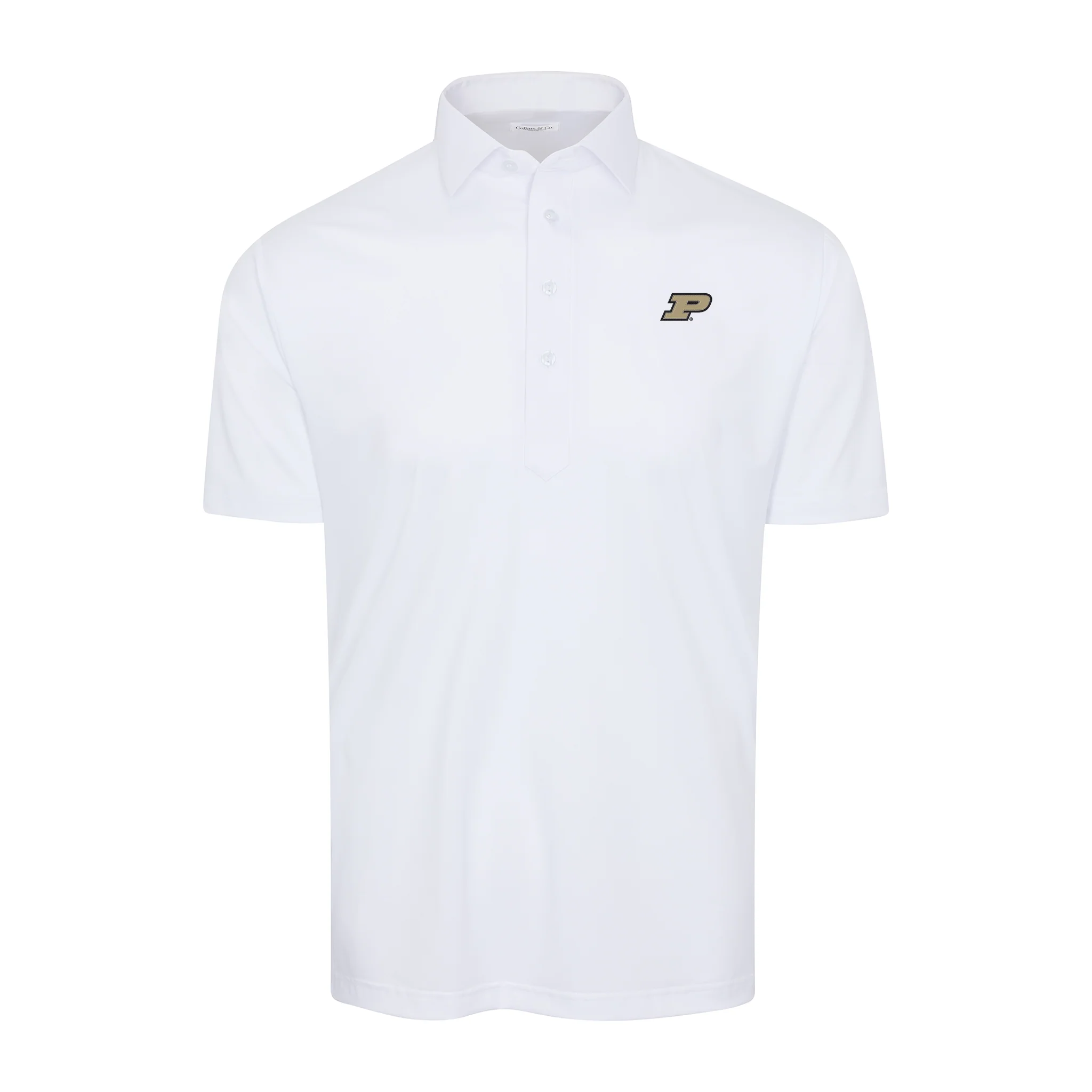 Purdue Semi-Spread Collar Polo White