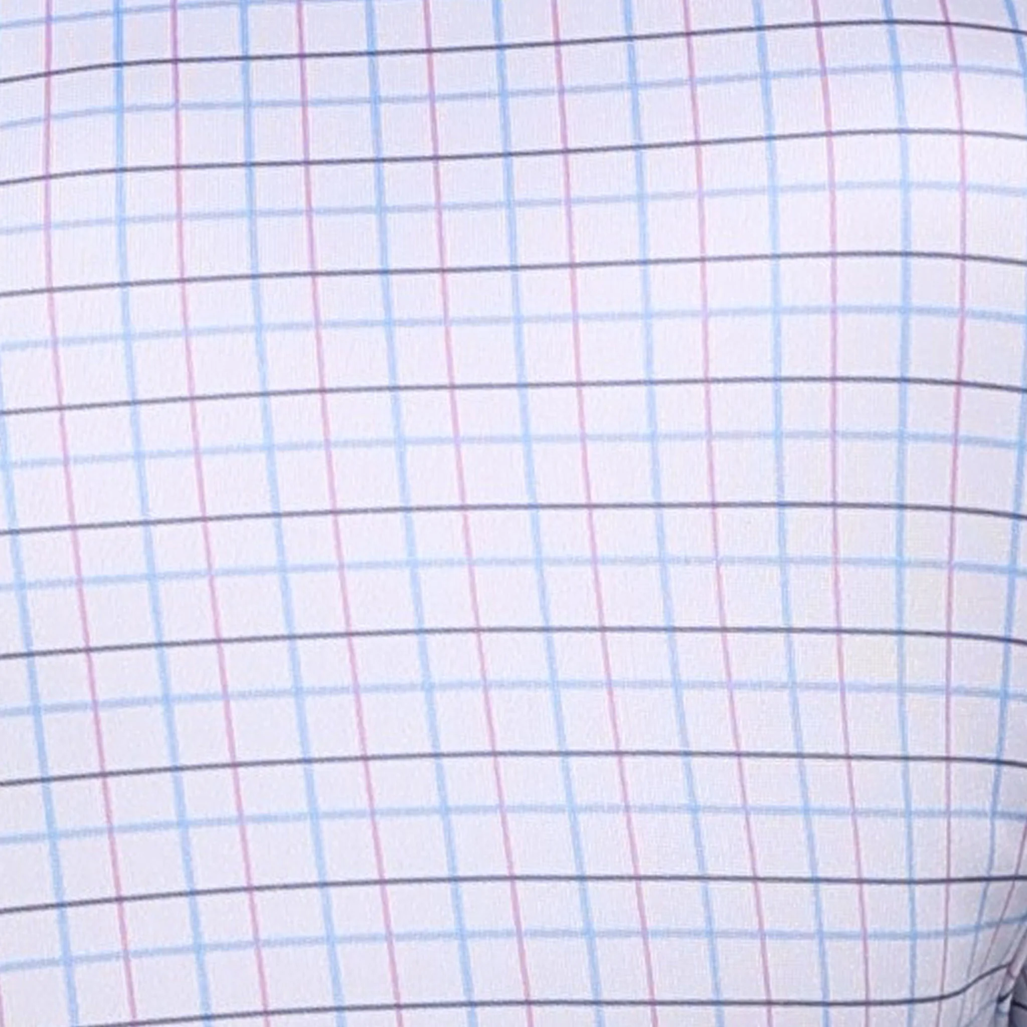 Quattro Flex Dress Shirt with Semi-Spread Collar Blue and Pink Tattersall - Image 7