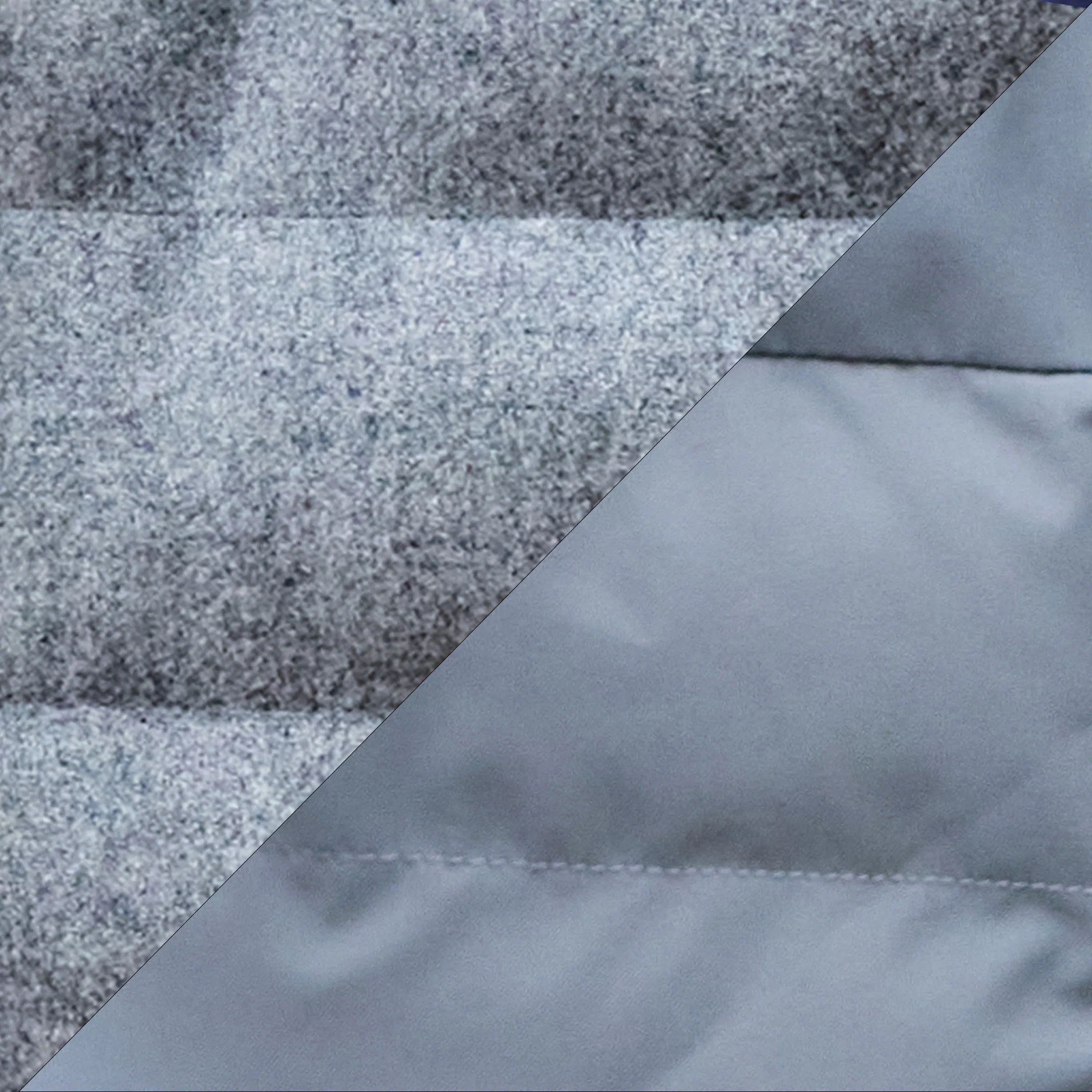 Regent Reversible Quilted Wool Vest Grey - Image 5