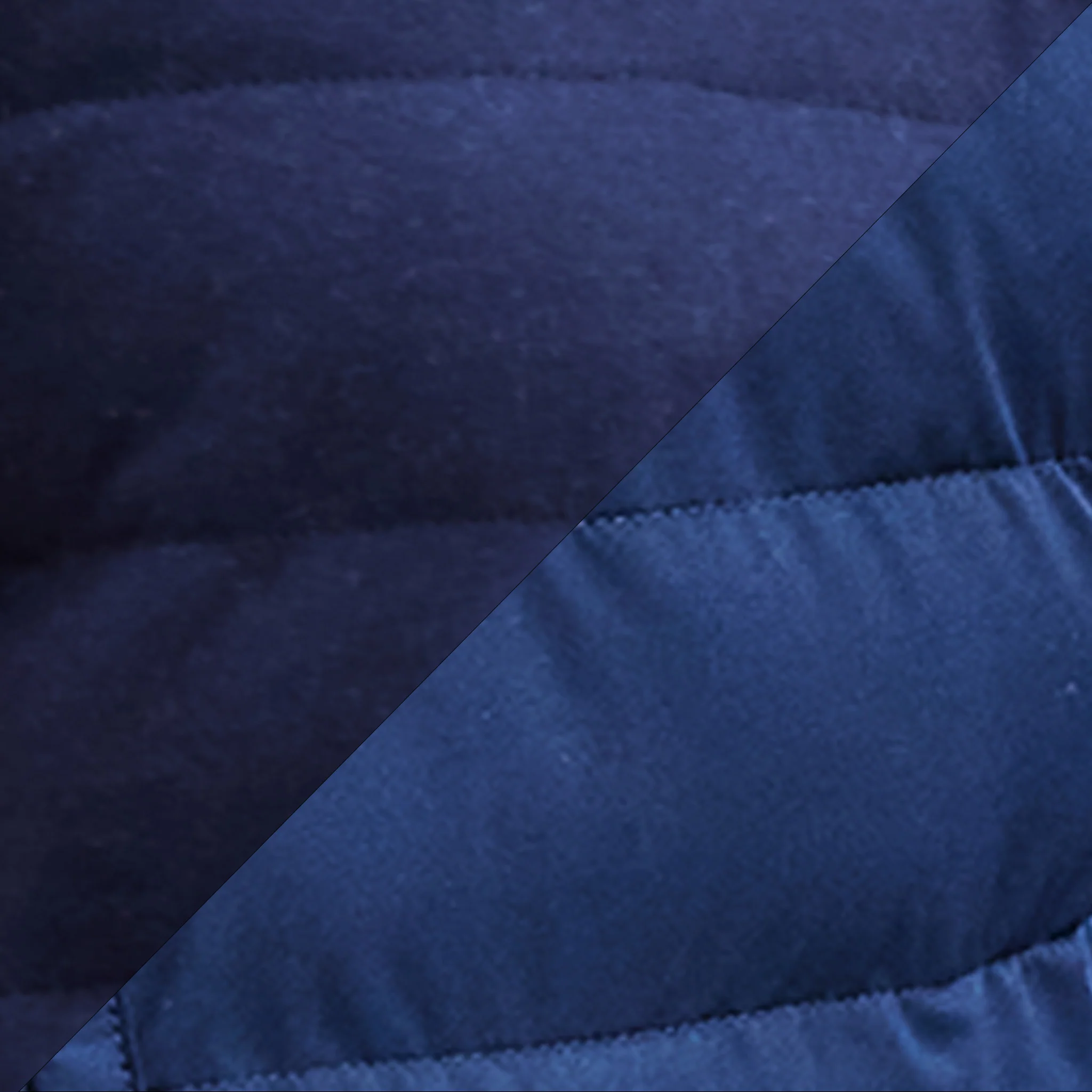 Regent Reversible Quilted Wool Vest Navy - Image 5