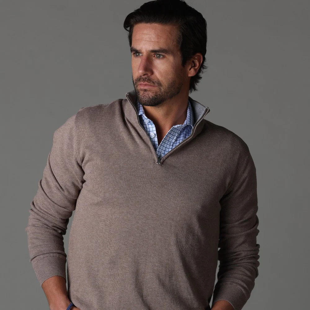Semi-Spread Collar Polo Blue Tattersall - Image 5