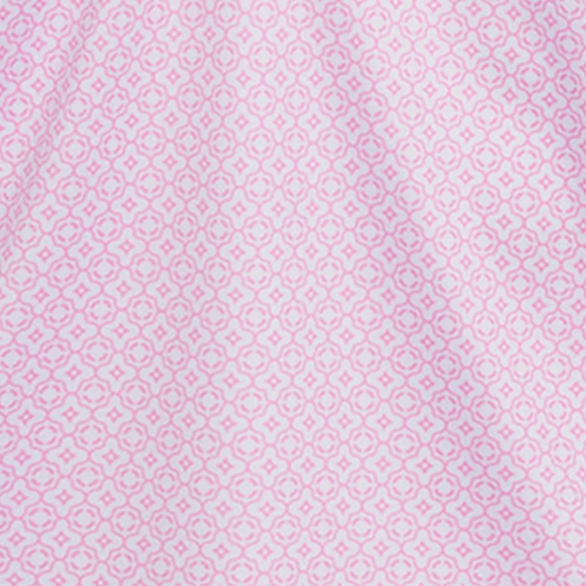 Semi-Spread Collar Polo Crest Point Pink & White - Image 2