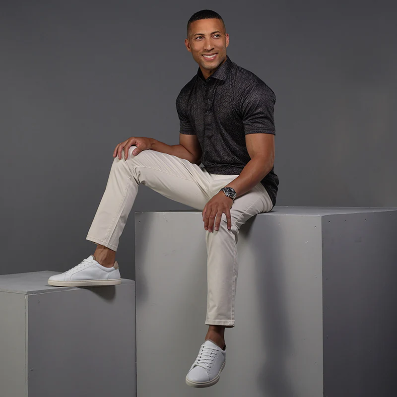 Semi-Spread Collar Polo Desert Sky - Image 3