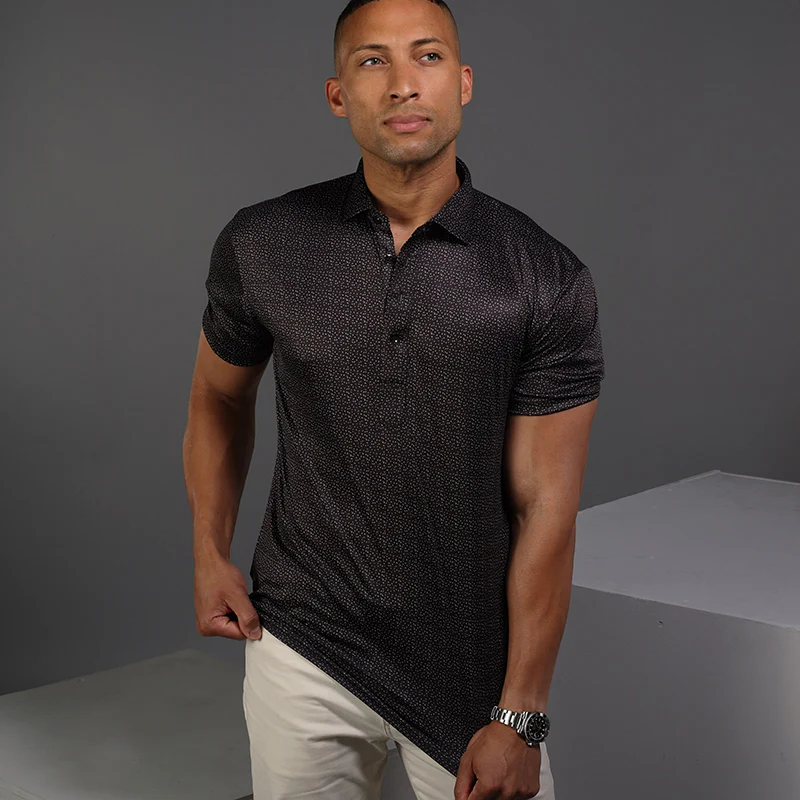 Semi-Spread Collar Polo Desert Sky - Image 7