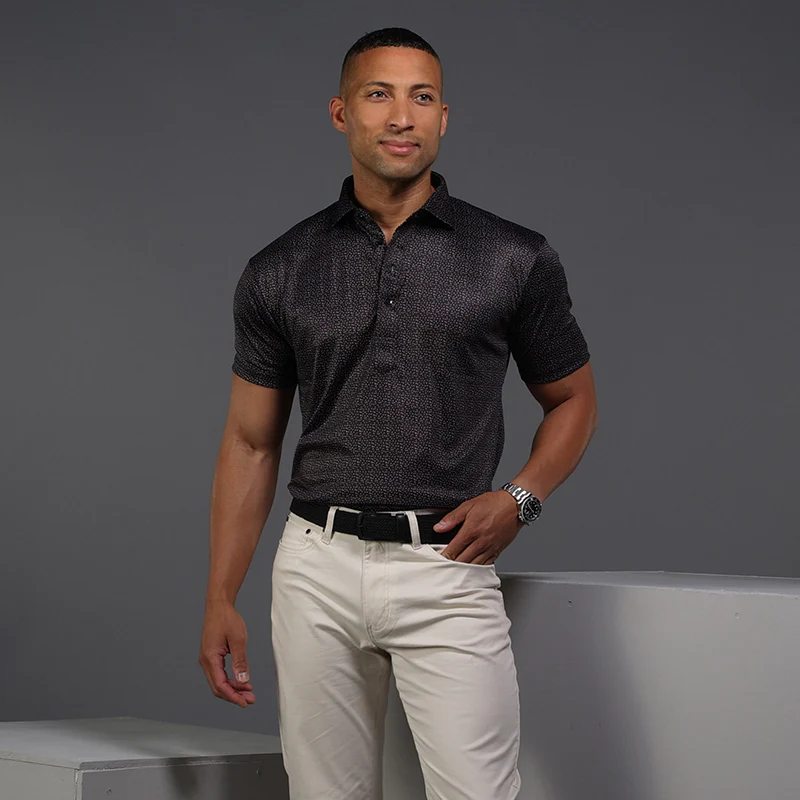 Semi-Spread Collar Polo Desert Sky - Image 8