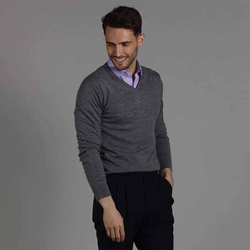 Semi-Spread Collar Polo Lavender - Image 4