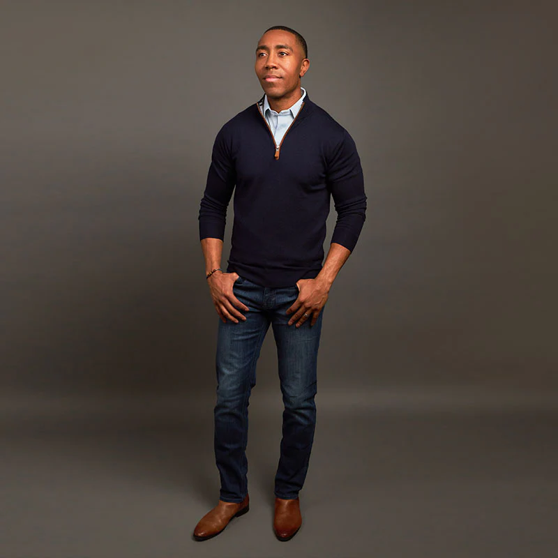 Semi-Spread Collar Polo Light Blue - Image 5