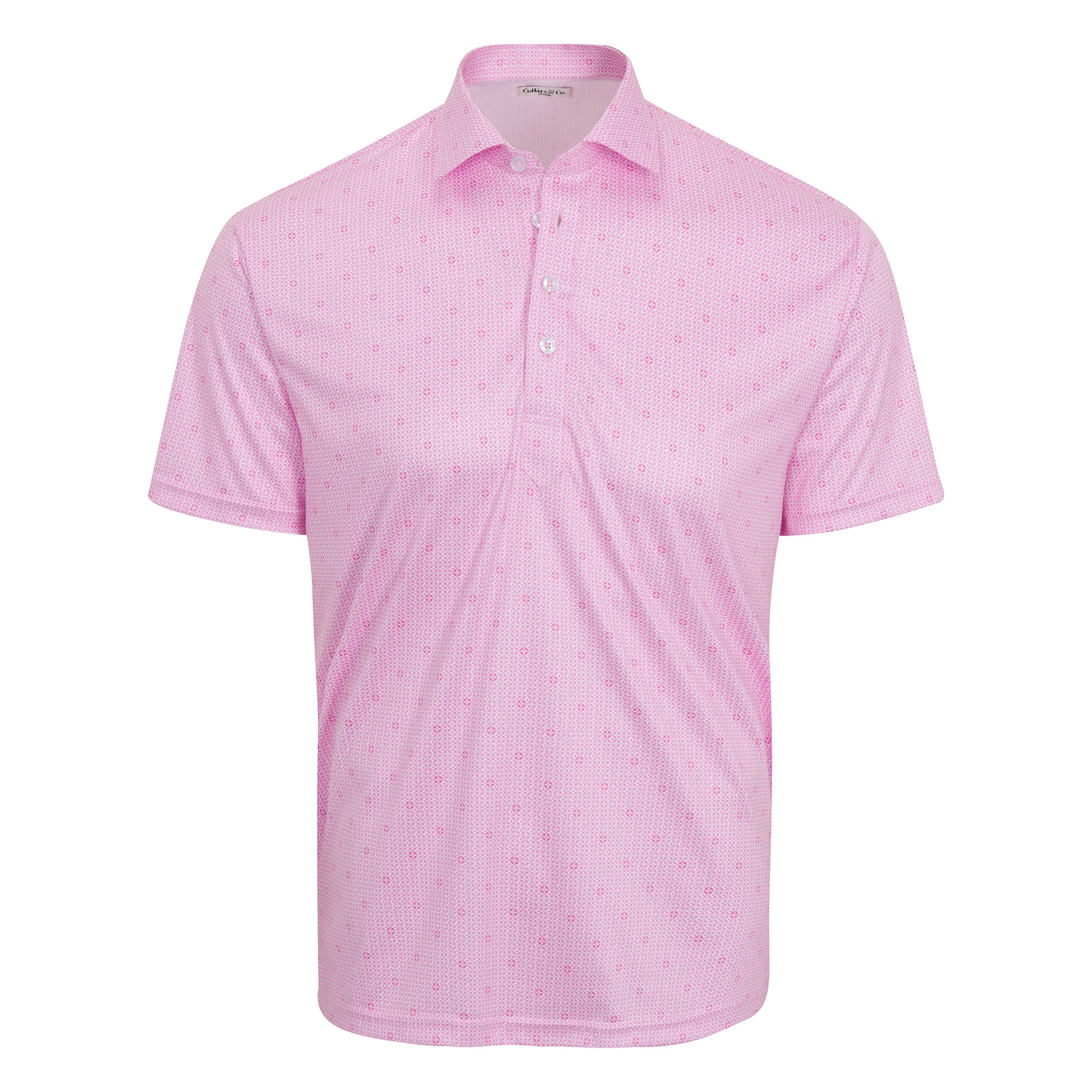 Semi-Spread Collar Polo Medallion Pink - Image 4