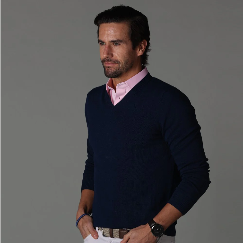 Semi-Spread Collar Polo Pink - Image 3