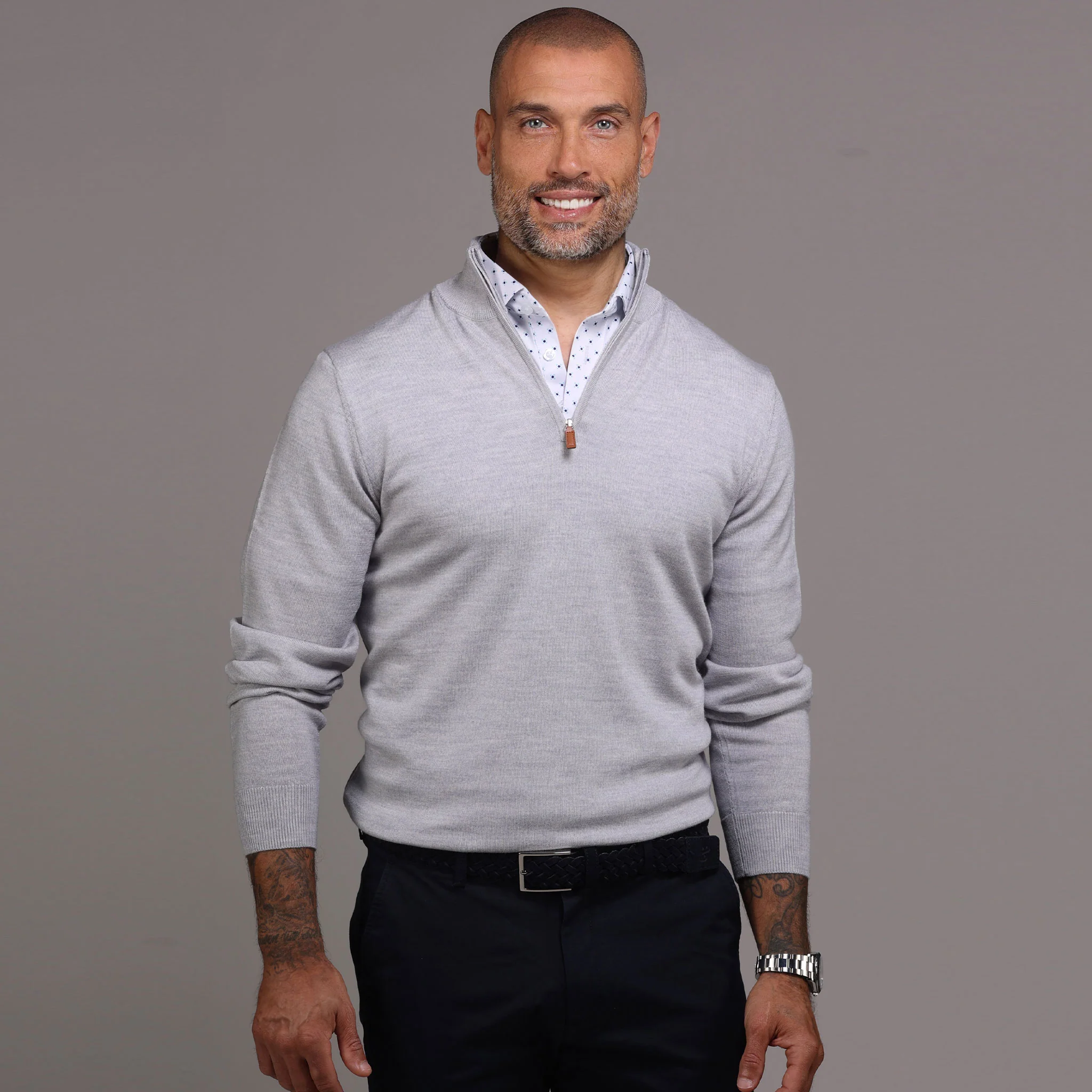 Semi-Spread Collar Polo White Pebble Beach 5 Diamond - Image 6