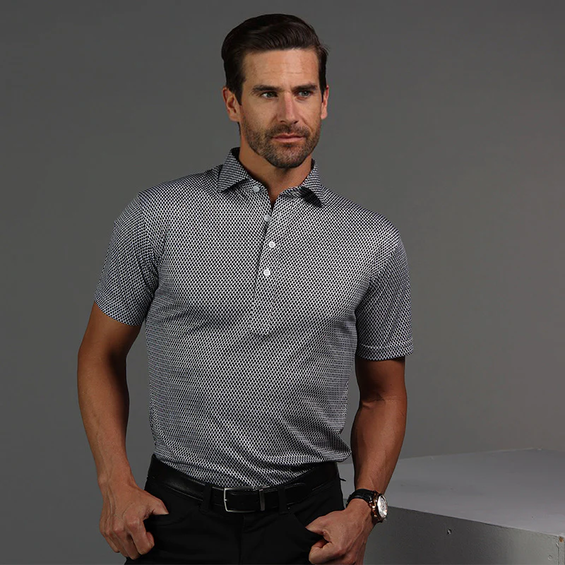 Semi-Spread Collar Polo Vantage Black - Image 5