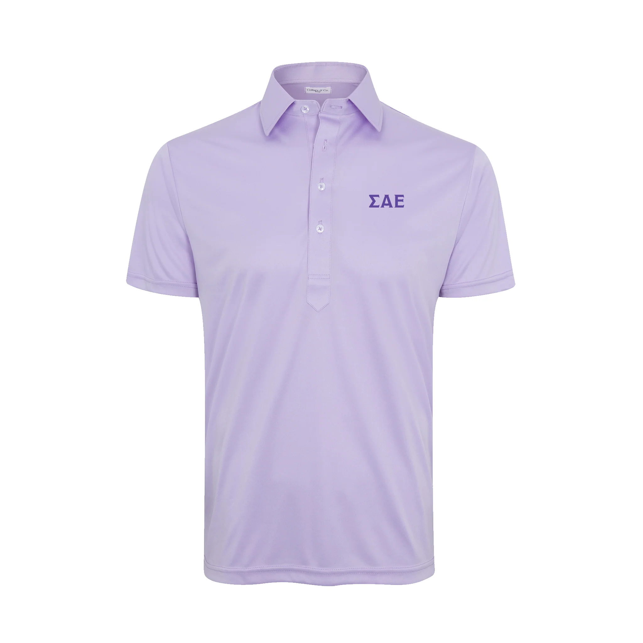Sigma Alpha Epsilon Semi-Spread Collar Polo Lavender