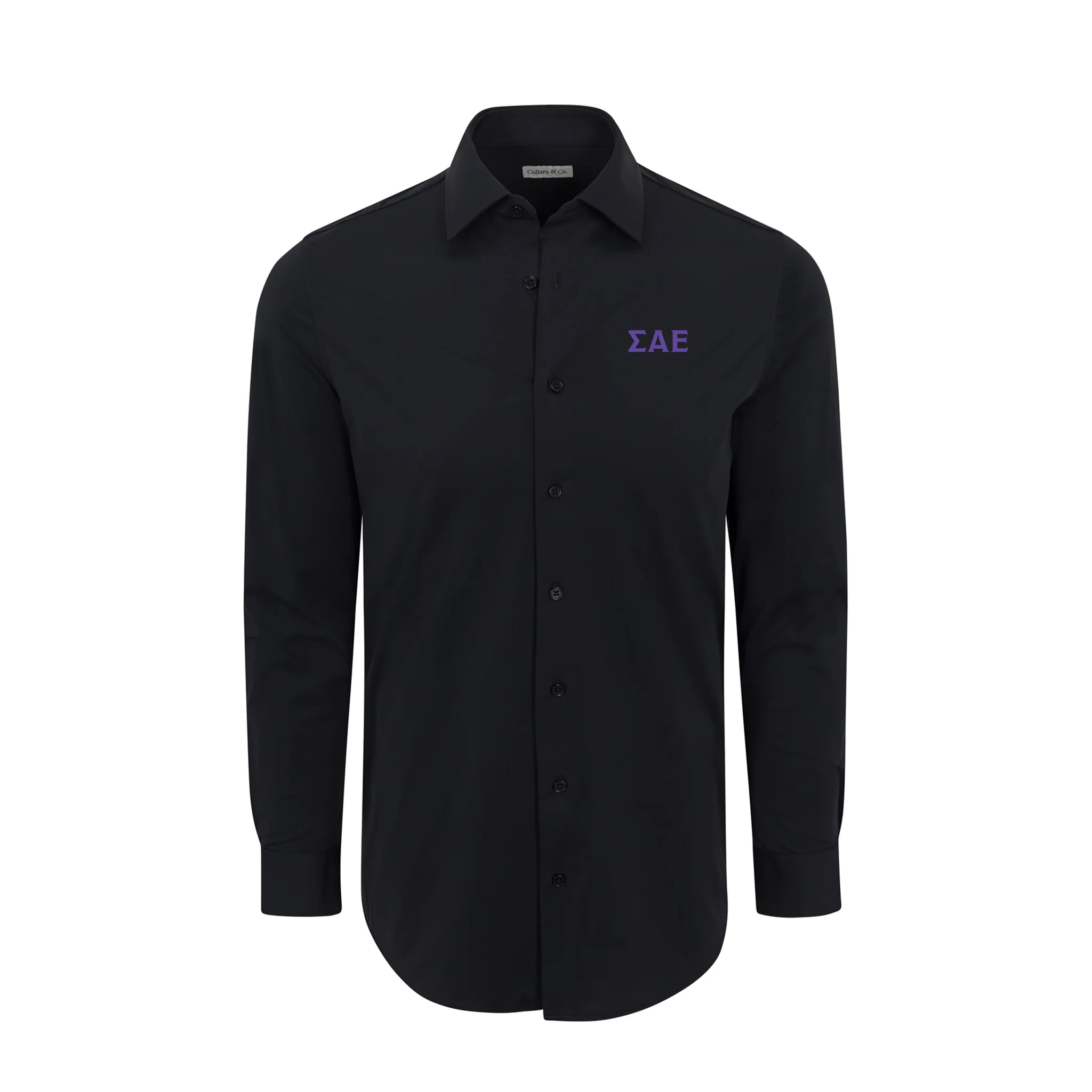 Sigma Alpha Epsilon Apex Performance Dress Shirt Black