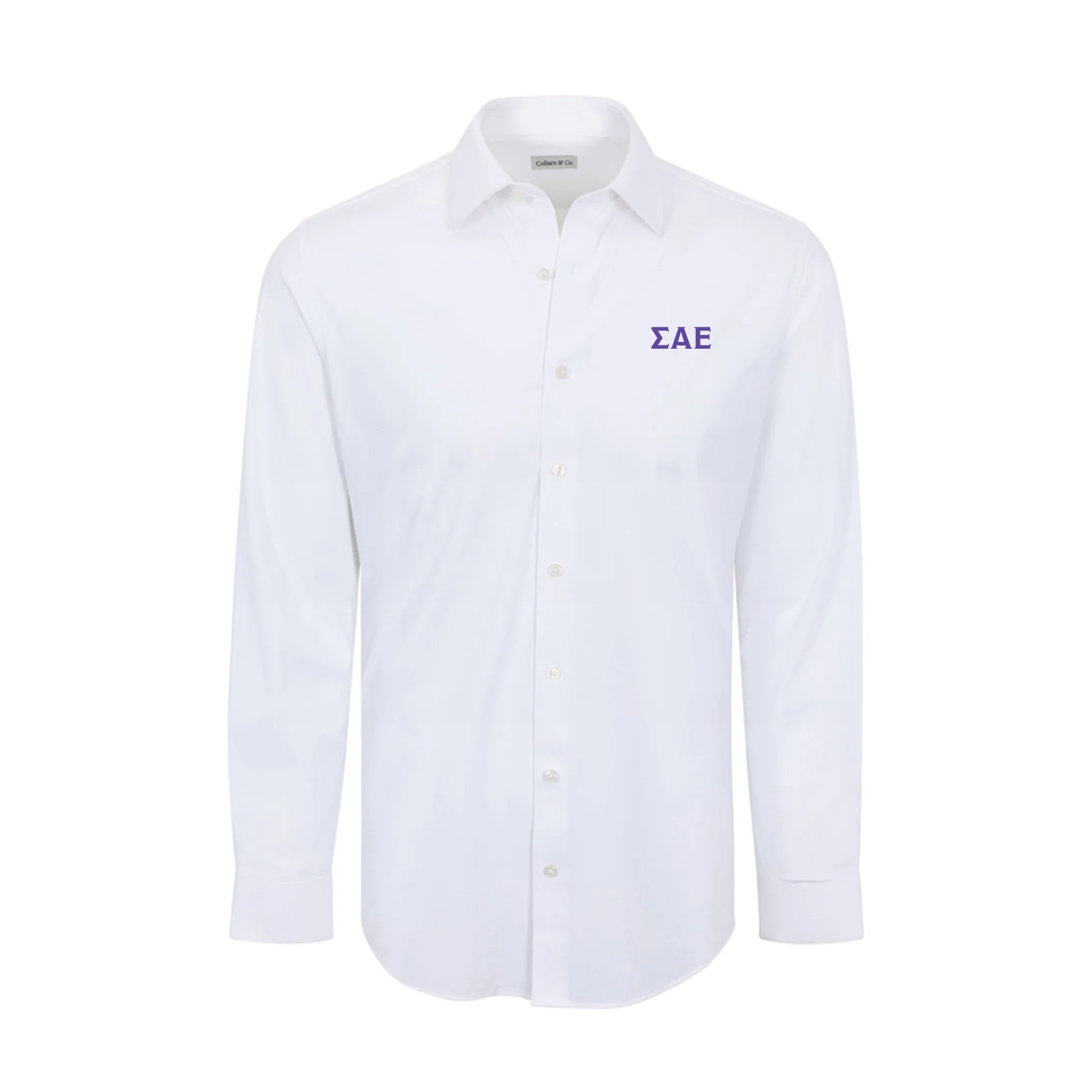 Sigma Alpha Epsilon Apex Performance Dress Shirt White