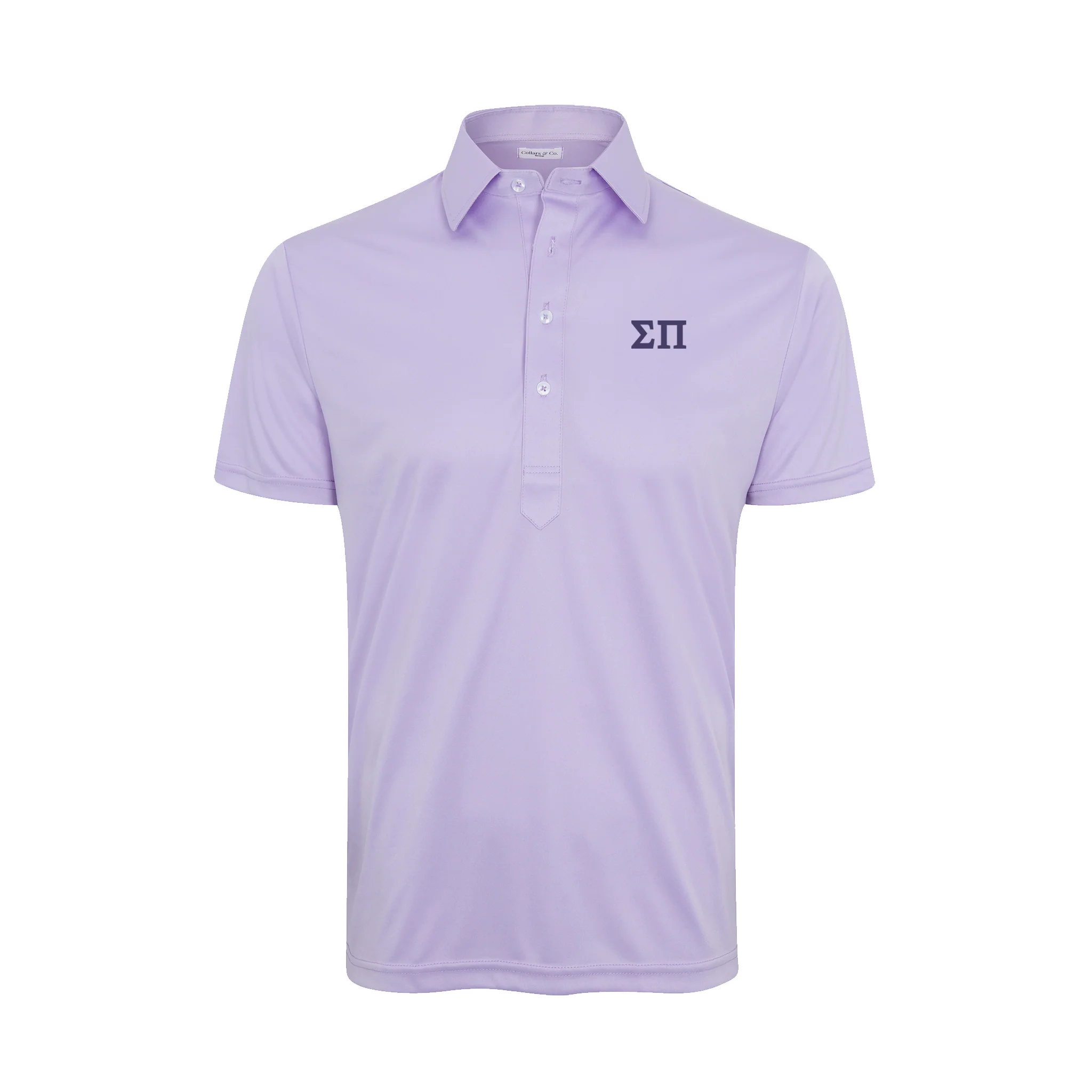 Sigma Pi Semi-Spread Collar Polo Lavender