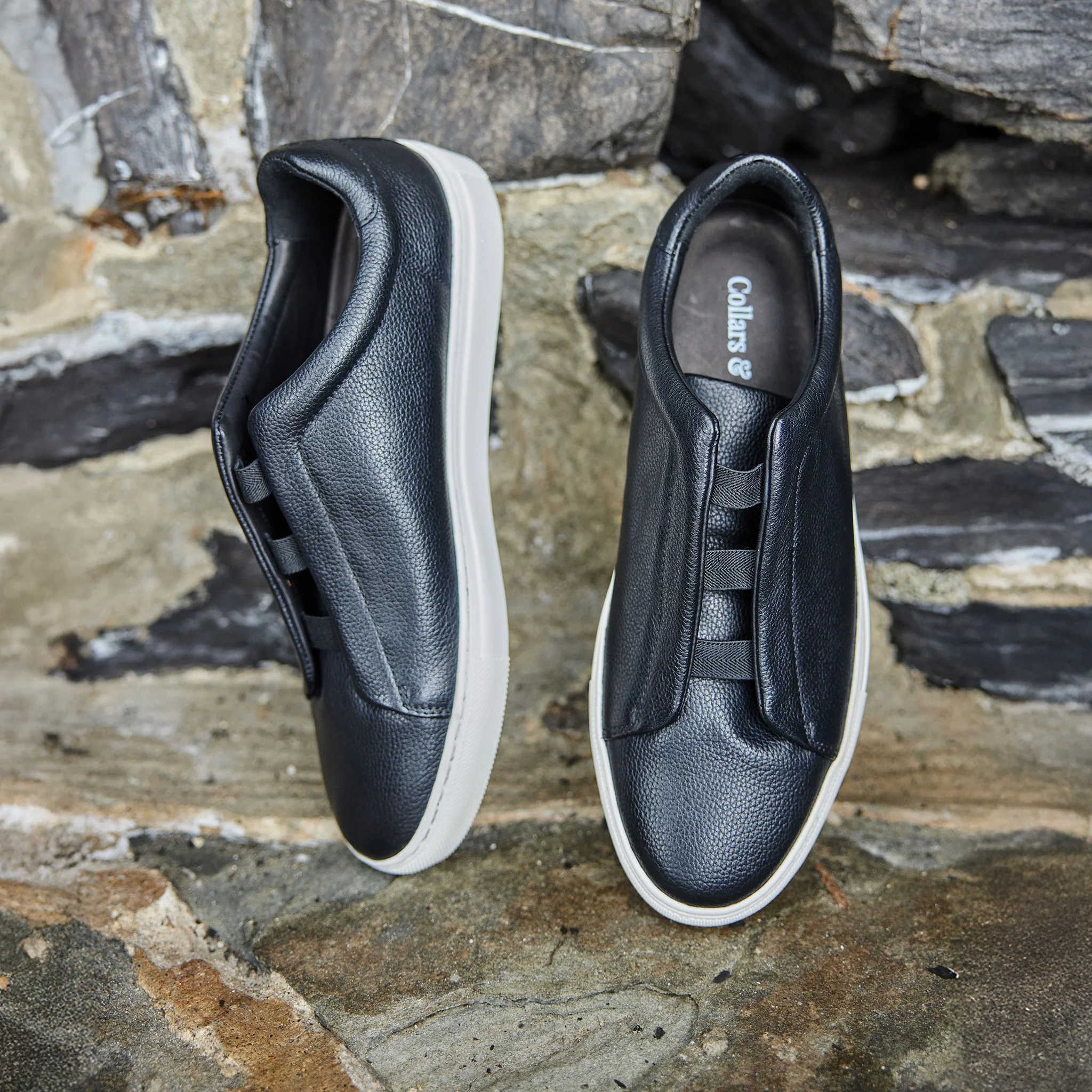 Sorrento Sneaker Black Pebble Grain - Image 2