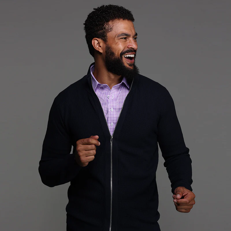 The Original Dress Collar Polo™ Lavender Gingham - Image 5