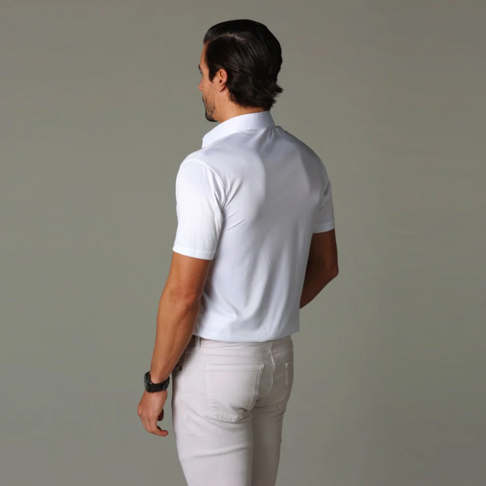 The Original Dress Collar Polo™ White - Image 6