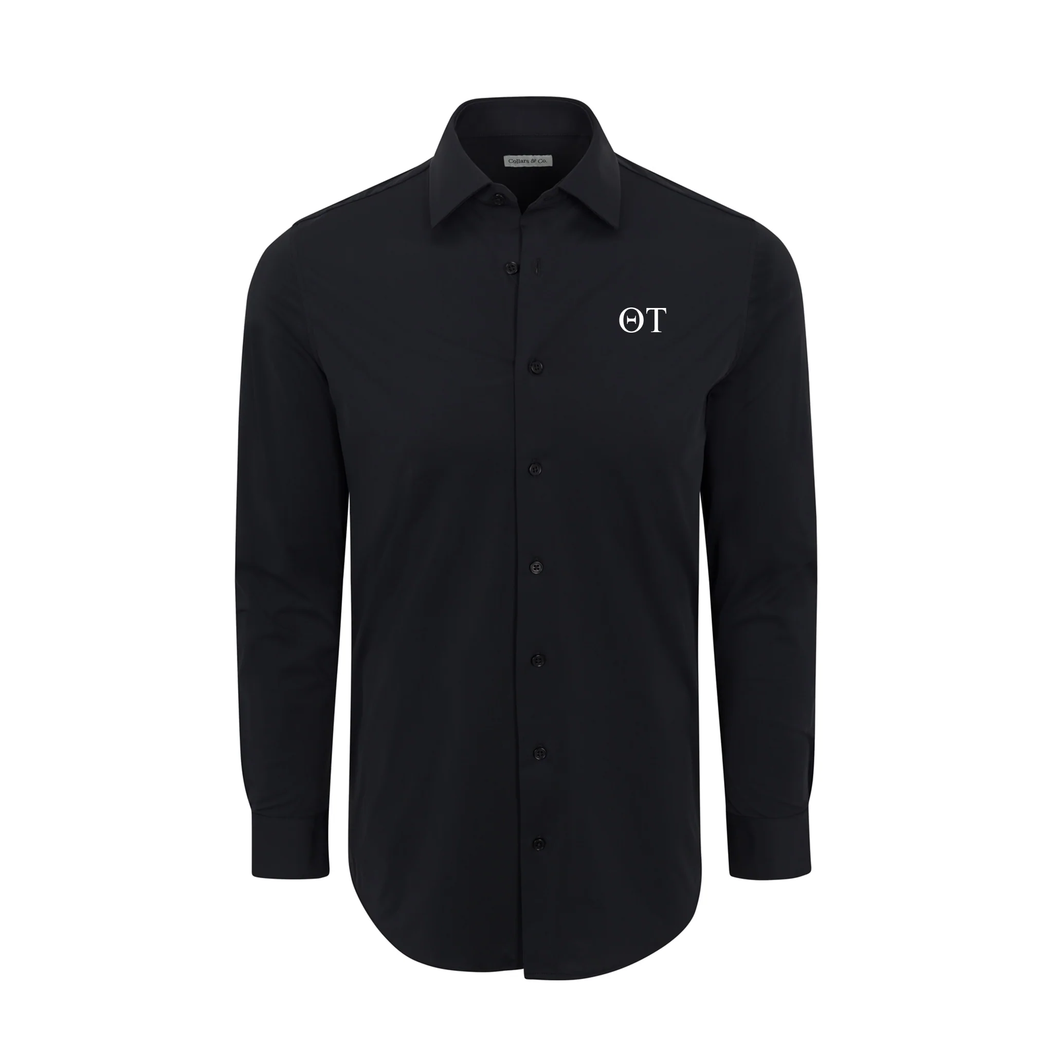 Theta Tau Apex Performance Dress Shirt Black