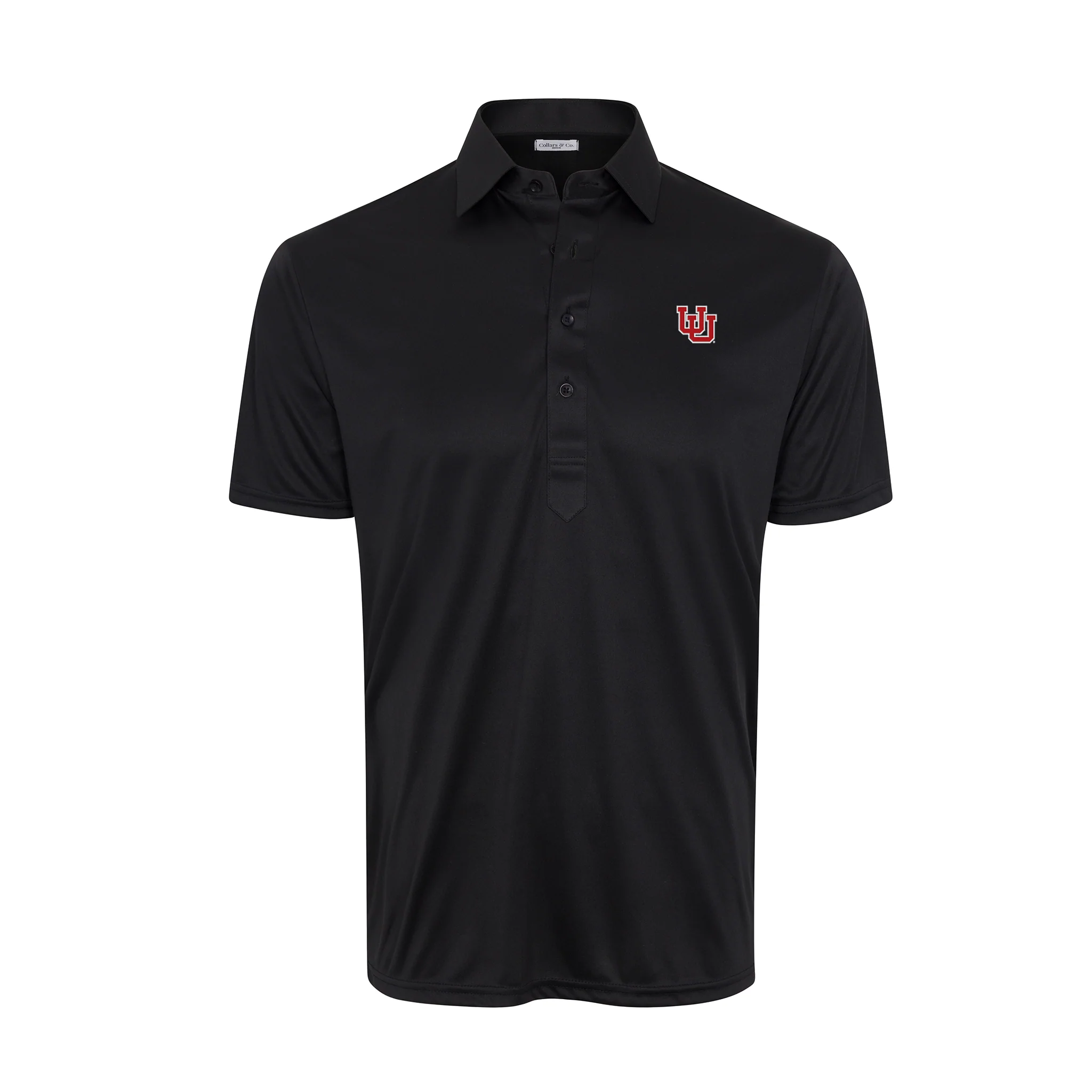 Utah Semi-Spread Collar Polo Black