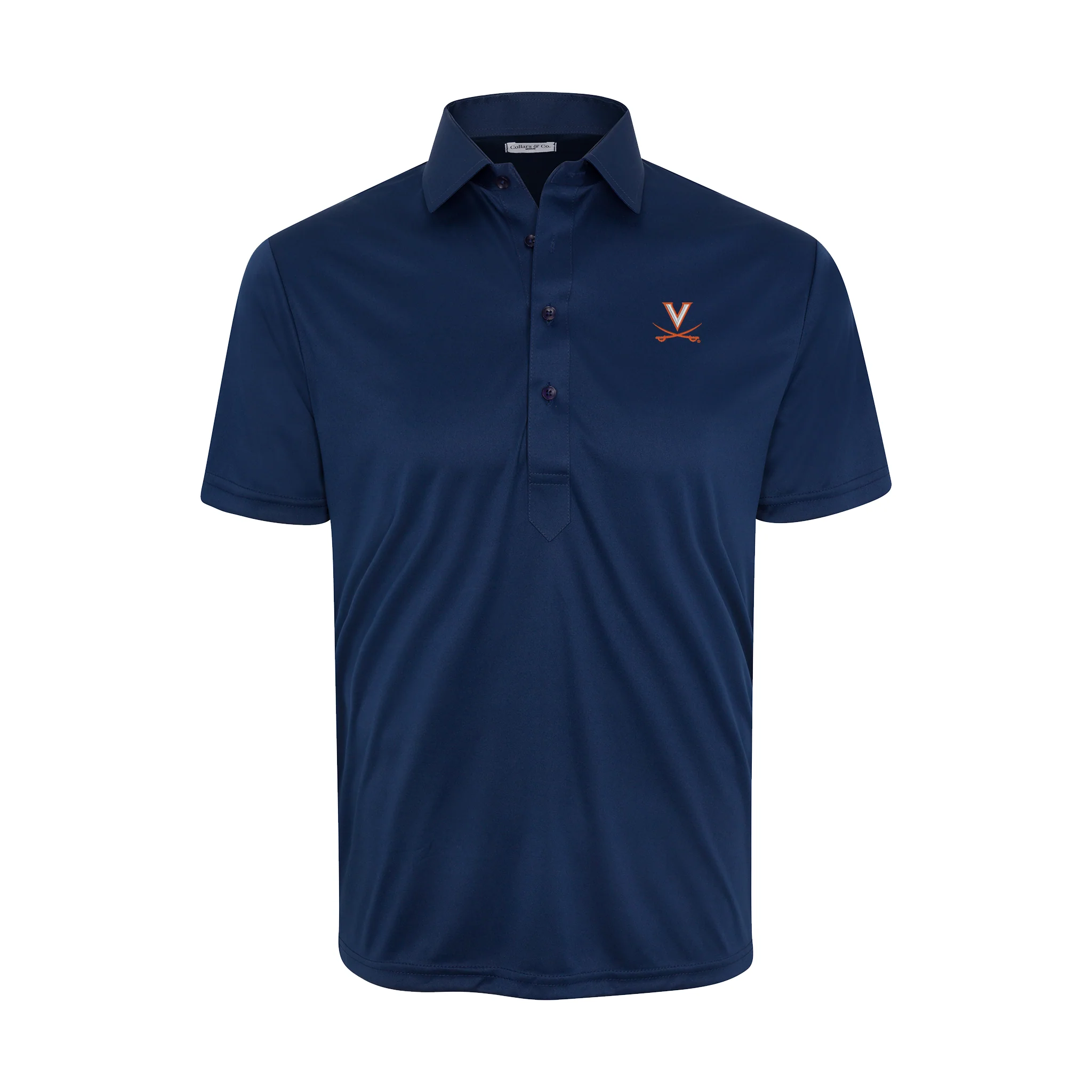 Virginia Semi-Spread Collar Polo Navy