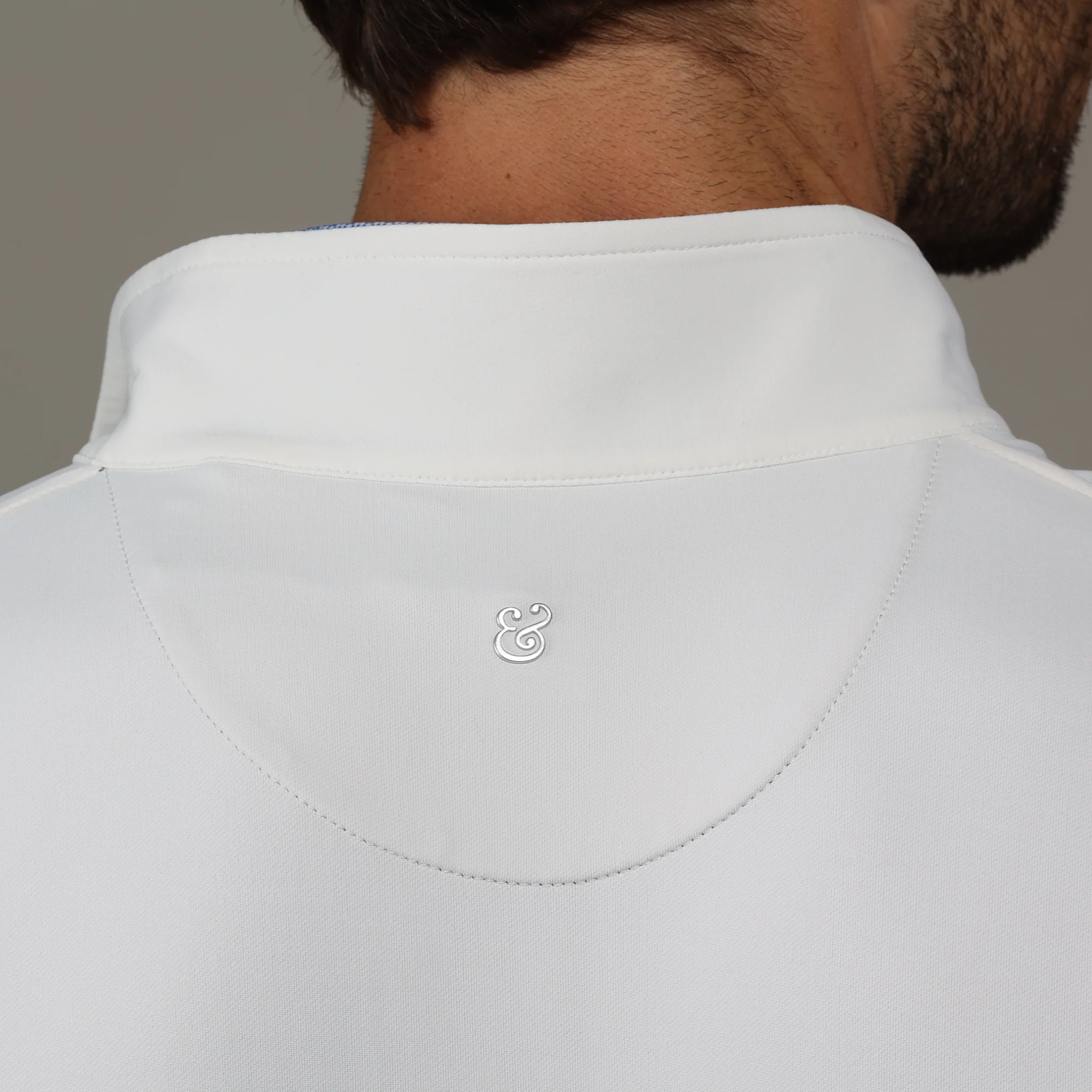 White Tour Performance Men's Golf Quarter Zip Pullover - Image 5