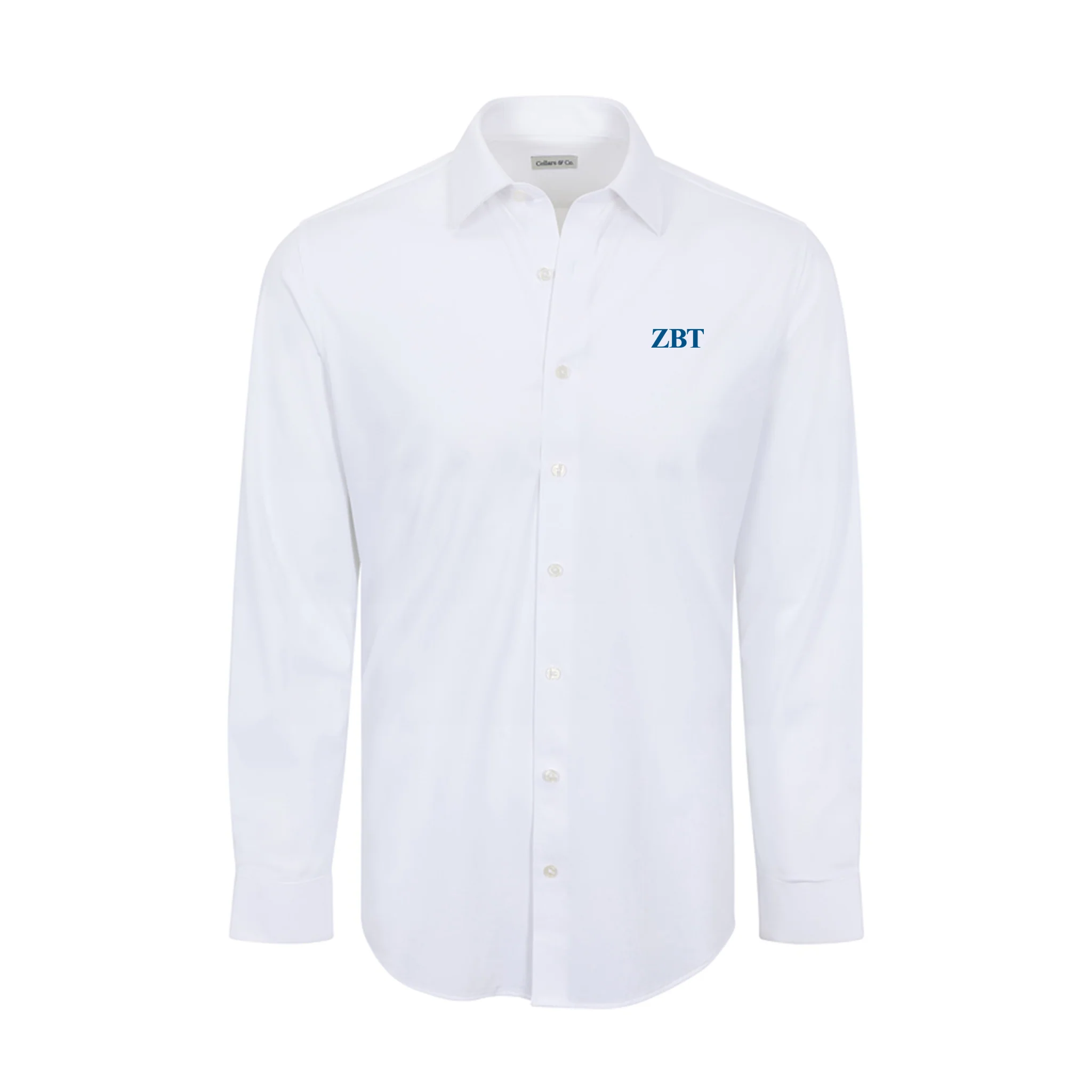 Zeta Beta Tau Apex Performance Dress Shirt White