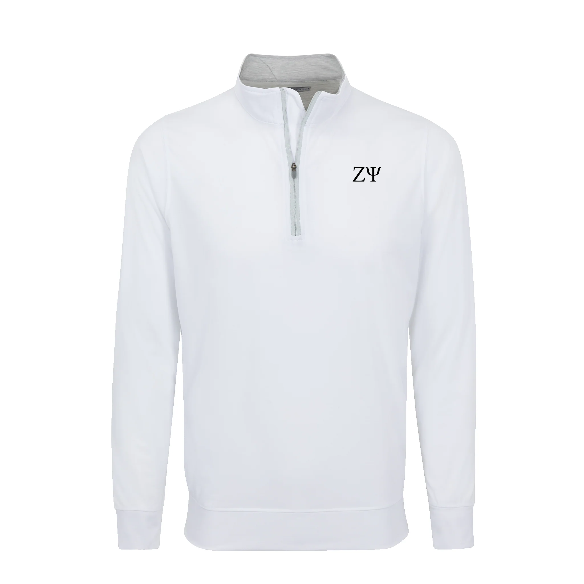 Zeta Psi DriRelease® Performance Pullover White